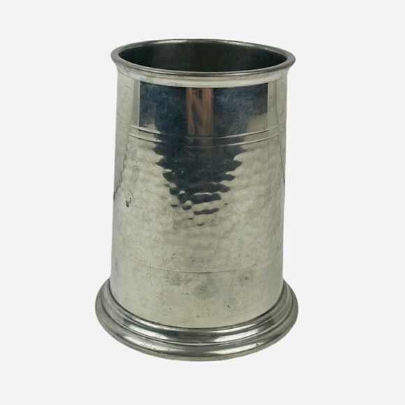 Vintage Vauxhall English Pewter Glass Bottom Logo Beer Mug Sheffield England HTF - Picture 3 of 12